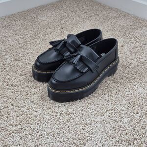 Dr. Martens Adrian Quad  Leather Loafters Black Size M7/W8